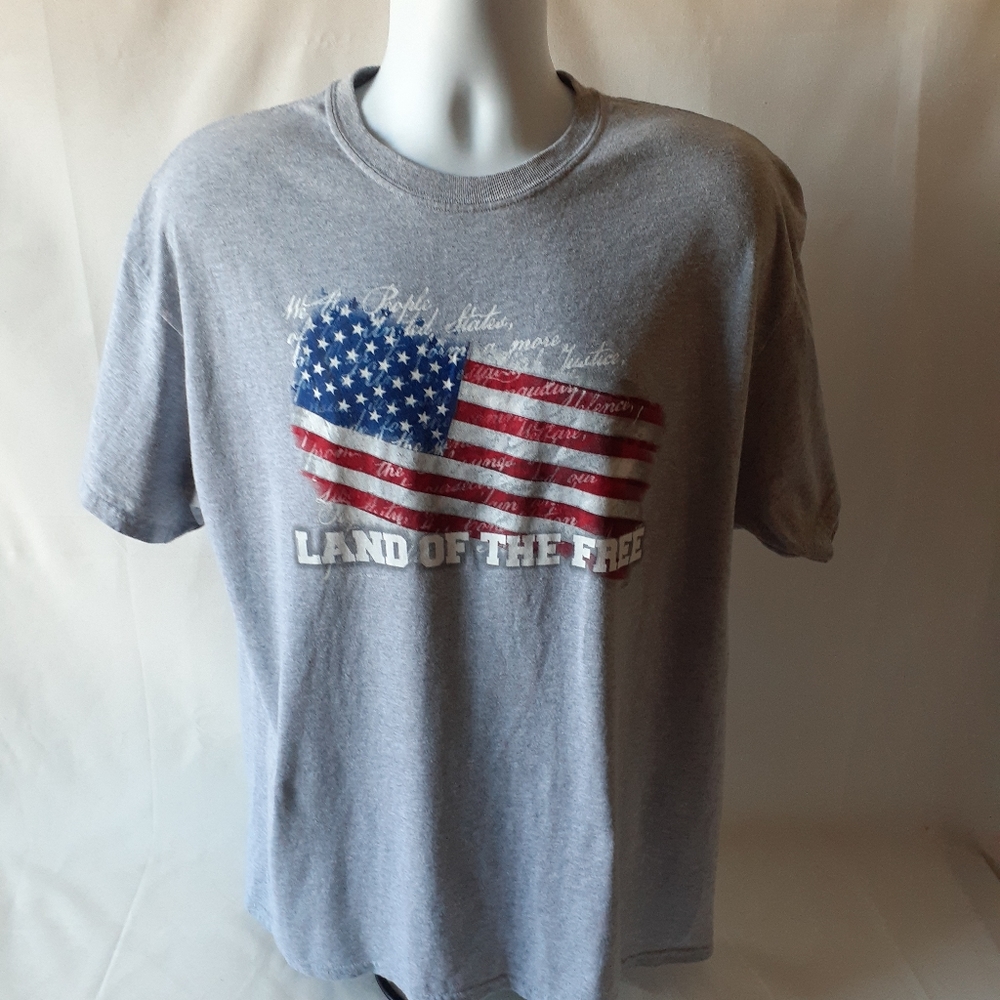 5 star Land of the Free mens short sleeve t-shirt